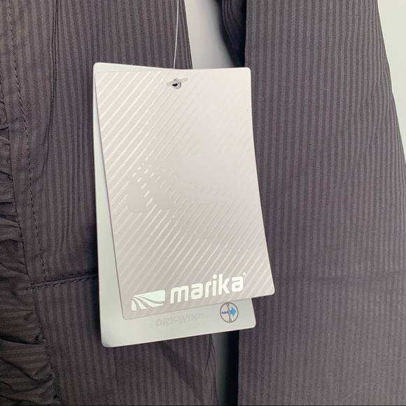 NWT MARIKA Grey Windbreaker Athletic Jacket Size M - Picture 3 of 9